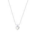 thumbnail image 1 of Collares con colgante de corazón, gargantilla de corazón de cadena larga, collares de amor para parejas, material de acero de titanio para niñas, 1 of 5