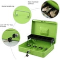 thumbnail image 2 of Locking Cash Box with Lock Money Box with Cash Tray Lock Box with Key Money Saving Organizer .Lx .Wx .H es XL Large, 2 of 6