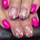 thumbnail image 1 of Press on Nail French Tip Square Nail Tips Fake Nail with Designs Artificial Acrylic Nail Full Cover Acrylic False Nail, 1 of 4