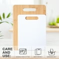 thumbnail image 4 of Mainstays Cutting Boards Set, 14 x 10in&11 x 8.5in, 100% Bamboo and Polypropylene, 4 of 7