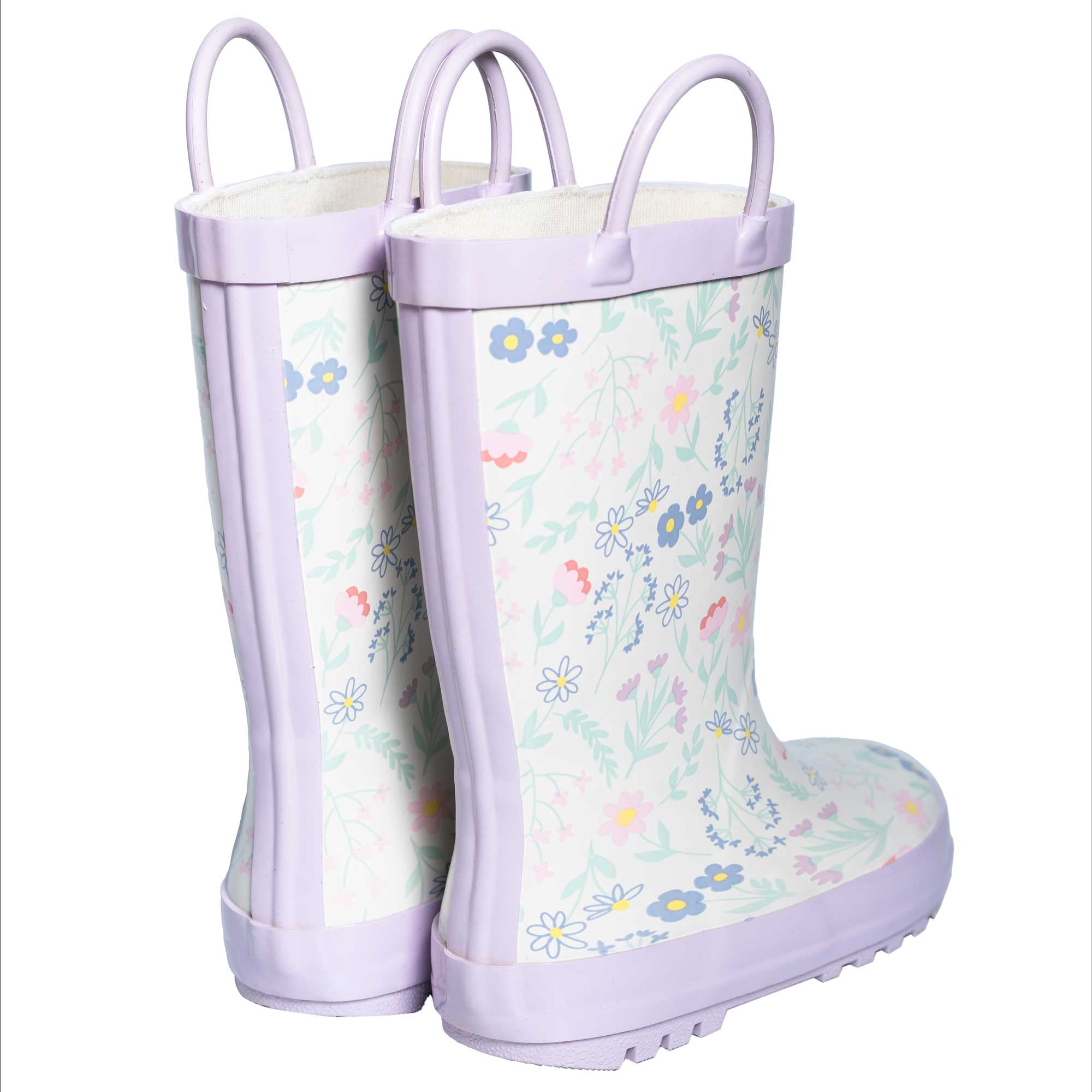 Hudson Baby Girl Rain Boots, Fairy Garden, 6 Toddler