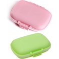 thumbnail image 1 of GHSDFBB Travel Pill Container, Portable Pill Case 8 Compartment for Vitamin, Supplements Storage, Professional Pill Container for Travel Camping Cycling (Pink,Green), 1 of 7