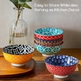 thumbnail image 5 of 10 oz Small Bowls Set of 6 - Ceramic Ice Cream Bowls, Small Dessert Bowls for Cereal, Snacks, Dipping Bowl for Kirchen, Decorative Bowls, Dishware and Microwave Safe, Portion Control Bowl, 5 of 8