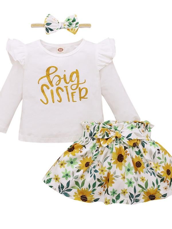 HOTWINTER Toddler Baby Girl Matching Outfits Little Sister Romper