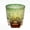 Green, variant on Handmade Edo Tokyo Kiriko Whiskey Glass, Green Daisies Double-Layer Colored Cut Glass, Crystal Glass Tumbler, Giftware for Cocktail Glass, and Rum Lovers -1 Cup 8.2 Oz