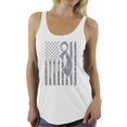 thumbnail image 1 of Awkward Styles Women's Brain Cancer Awareness Graphic Racerback Tank Tops Gray Ribbon, 1 of 4