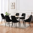 thumbnail image 6 of Set of 2 PU Leather Dining Chairs Modern High Back Side Chair For Dining Room Kitchen Living Room, 6 of 6