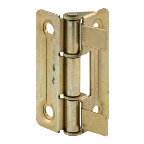 Prime-Line Products N 6936 Yellow Zinc Plated Non-Mortise Bi-Fold Door Hinge, Self Aligning (Pack of 2)