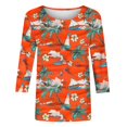 thumbnail image 2 of SHE IS Womens 3/4 Sleeve Tops, Shirts for Women Long Sleeve Pack Long Sleeve Blouses for Women Plus Size 3/4 Length Sleeve Womens Tops Plus Size Fall Tunic Tops 3/4 Length Sleeve, 2 of 4