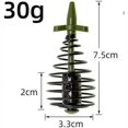 thumbnail image 2 of Pack of 5 Fishing Spring Feeders 1oz 30g - Metal Cage Feeders for Carp/Fishing - Method Feeder for Saltwater Bottom Fishing Bait Delivery D, 2 of 3