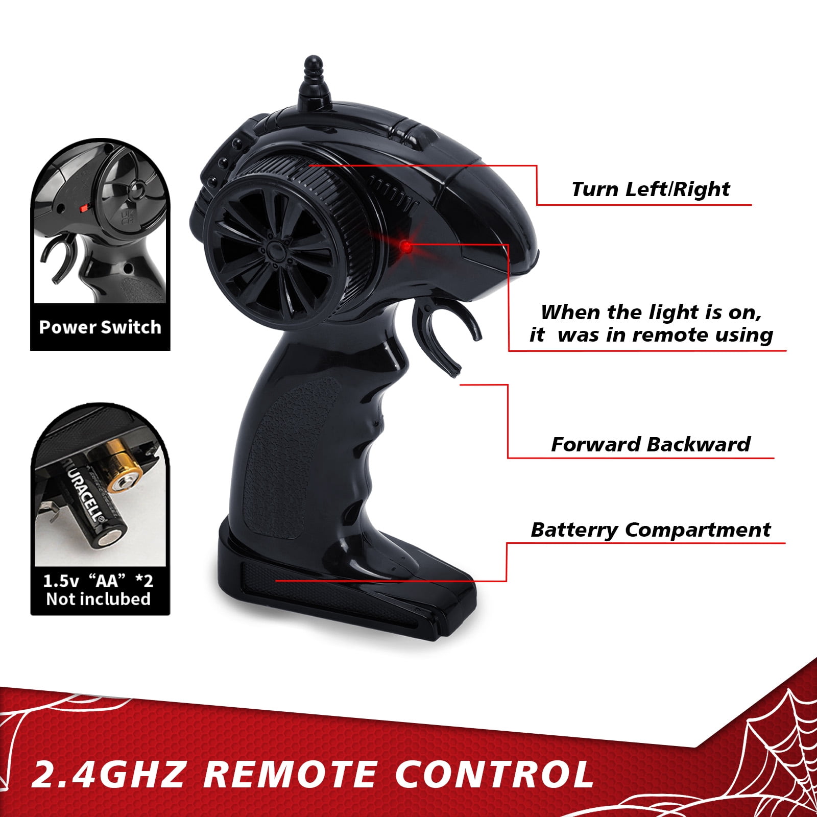 Gmdisc Remote Control Car, 1:18 High Speed RC Cars, 20+ km/h Toy for Boys & Girls Christmas Birthday Gifts for Kids