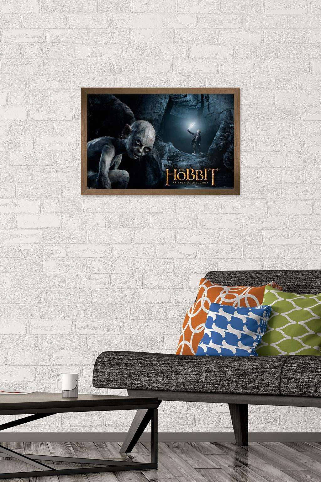 The Hobbit: An Unexpected Journey - Gollum Wall Poster, 14.725" x 22.375", Framed