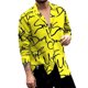 thumbnail image 1 of Camisas Para Hombre XXL Camisas florales hawaianas para hombre, con botones, para vacaciones tropicales, playa, trajes de verano (Yellow, 3XL), 1 of 4