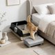 thumbnail image 4 of Arenero de Acero Inoxidable con Laterales Altos para Gatos Pequeños: Resistente a Los Olores, Fácil de Limpiar con Plataforma de Acceso y Pala para Arena., 4 of 6