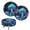 Neon Mushroom Butterfly Pattern, variant on Chririnla Soft Stool Seat Cover Protector for Home Bar, Polyester Elastic Bar Stool Cushion Covers with Waterproof