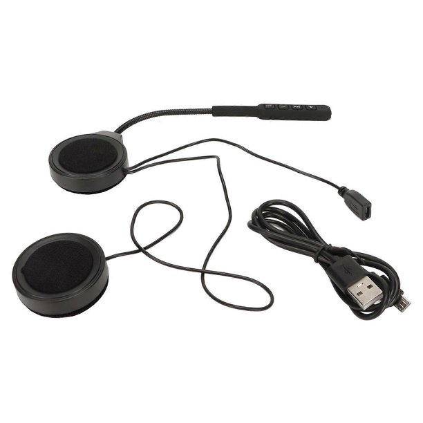 Motorcycle Helmet Bluetooth Headset HD Calling Hands Free Noise Reduction Rechargeable Safe Headphone with Mic