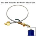 thumbnail image 3 of Nitrogen Bottle Filling Connector M11X1 Threaded Quick Connection Adapter G5/8 Steel Pipe Inflatabl, 3 of 5