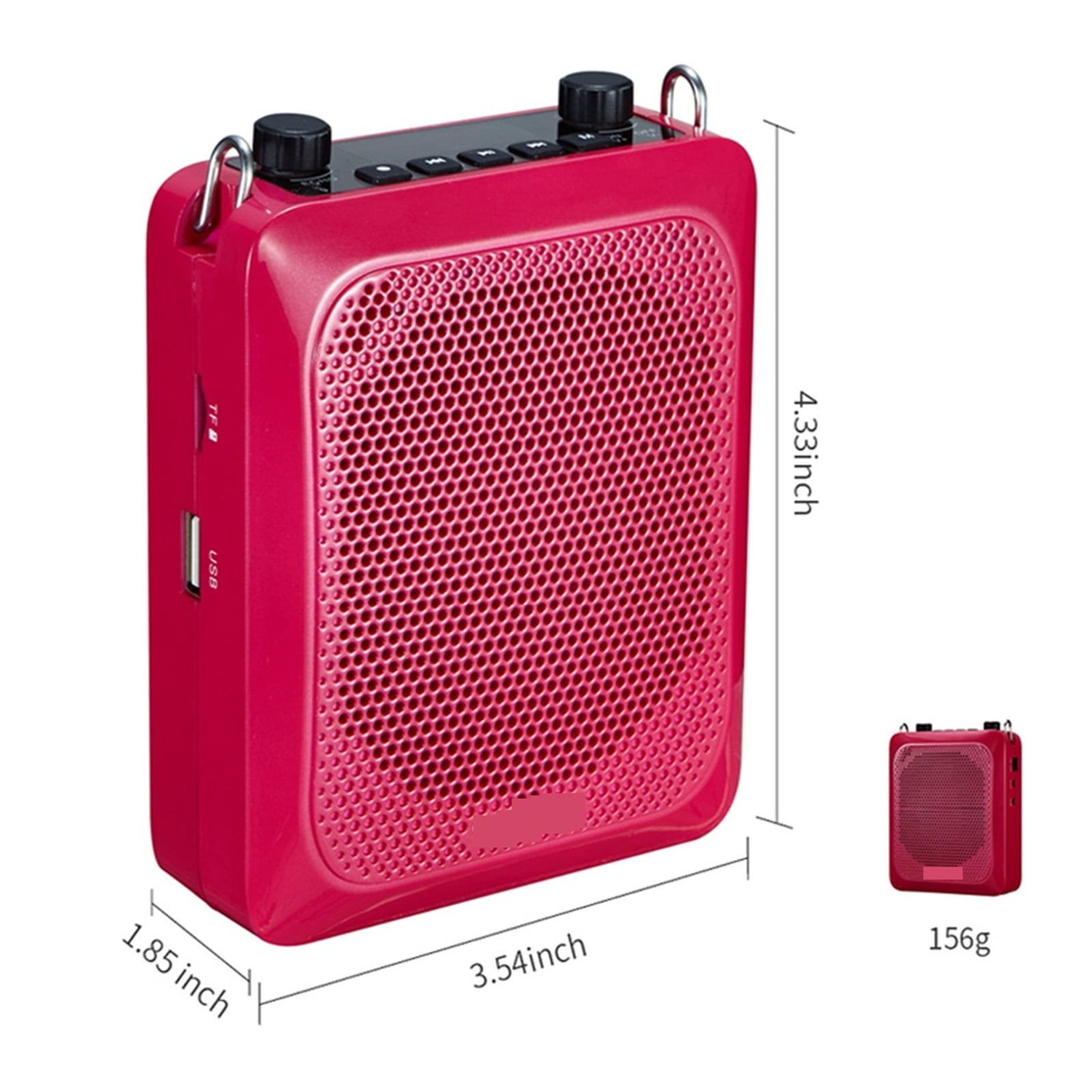 25W Portable Voice Amplifier Mini Audio Speaker With UHF Wireless Microphone For Teachers Tourist ,Powerful Voice Amplifier