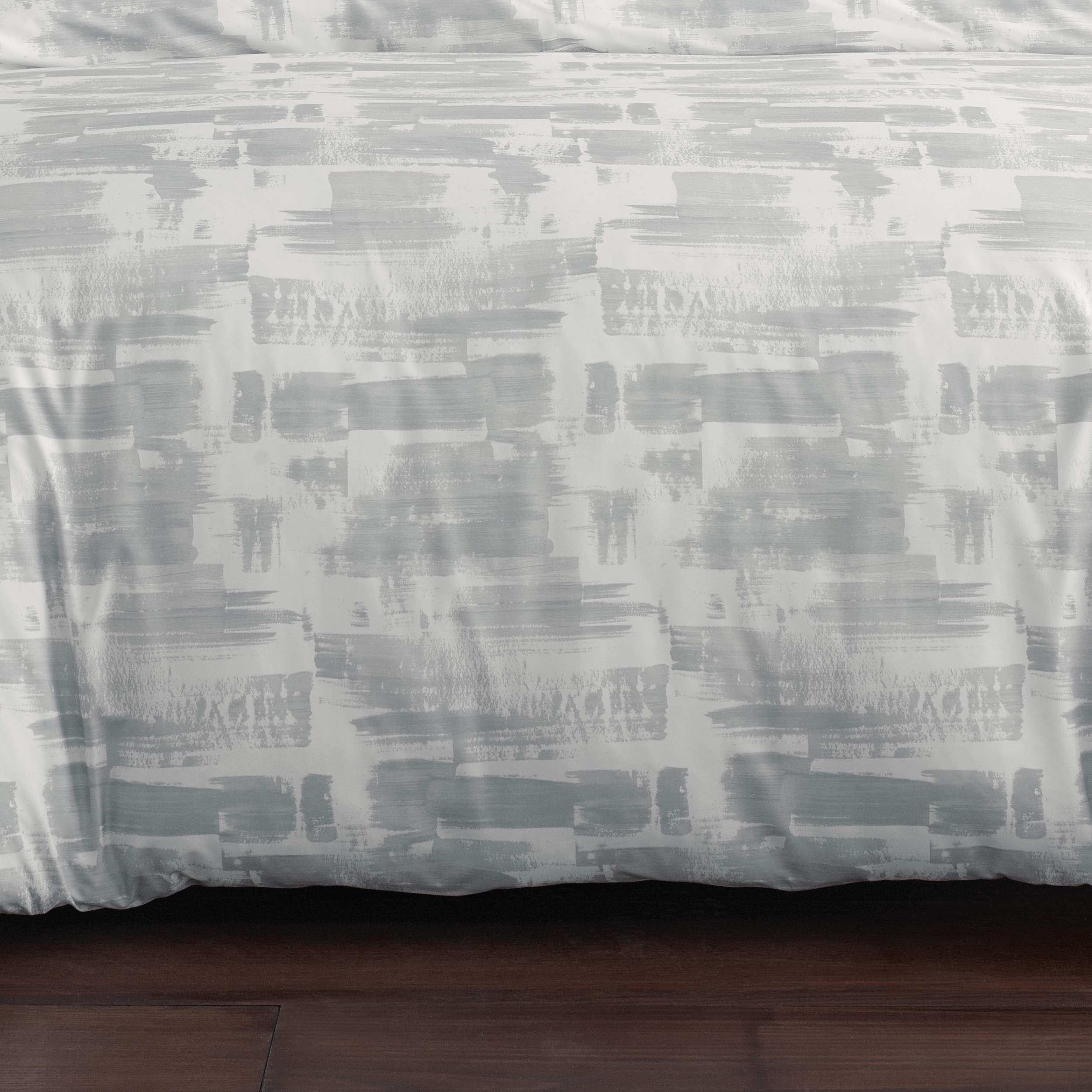 City Scene Aria Microfiber Grey 2 Piece Duvet Cover Set-Twin