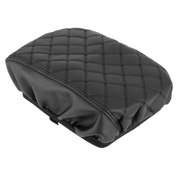 Car Armrest Cover Pad Microfiber Leather Center Console Cover Replacement Black for Ford Explorer 2011-2015