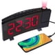 thumbnail image 1 of Reloj despertador digital, relojes despertadores de proyección para dormitorio con 4 atenuadores, cargador de teléfono USB, proyector giratorio de 180 ° Zhivalor 222611-3, 1 of 8