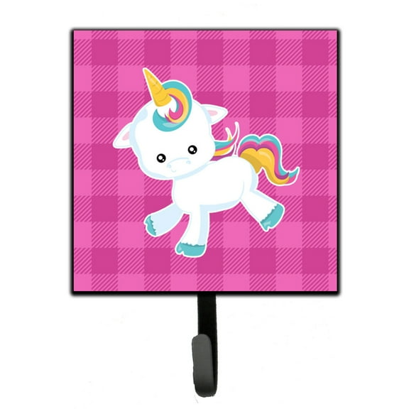 Pink Plaid Unicorn Leash or Key Holder