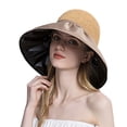 thumbnail image 2 of Chapeau de Soleil Extérieur pour Femmes, Protection Solaire, Double Face, Grand Bord, 2 of 7