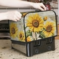 thumbnail image 2 of 1pc Country Sunflower Pattern 2 Slice Toaster Dust Cover, Toaster Dust Cover with Yellow Sunflower And Butterfly Design, Suitable for Most Microwave Toaster Oven Covers, 2 of 6