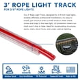 thumbnail image 2 of Novelty Lights 10 Pack 3/8in Rope Light Track, 3 Feet Clear PVC Mounting Channels for Indoor or Outdoor Rope Lights, UV Treated, 360 Degree Lighting, 2 of 6