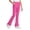 Hot Pink, variant on Girls Flare Pants High Waist Soft Stretchy Kids Yoga Leggings Bell Bottom Split Hem Tights Pants with Pockets(Black,7-8 Years)