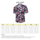 thumbnail image 4 of Camisa de playa para hombre, con estampado tropical, corte holgado, secado rápido, cuello vuelto, ideal para surfear y aventuras junto al mar. Talla 3XL. Azul., 4 of 4