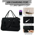 thumbnail image 6 of Travel Duffel Bags For Spirit Airlines 18x14x8 Personal Item Bag Underseat Carry on with Wet Pocket Shoe Compartment USB Charging Port for Business, 6 of 9