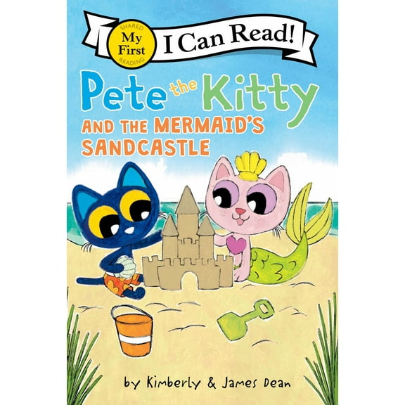 Pete the Kitty and the Mermaid's Sandcastle (Paperback)
