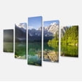 thumbnail image 2 of Green Mountain Lake in the Alps - Landscape Canvas Art Print, 2 of 3