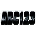 thumbnail image 2 of Hardline Boat Lettering Registration Kit 3 in. - 300 Chrome/Black, 2 of 2