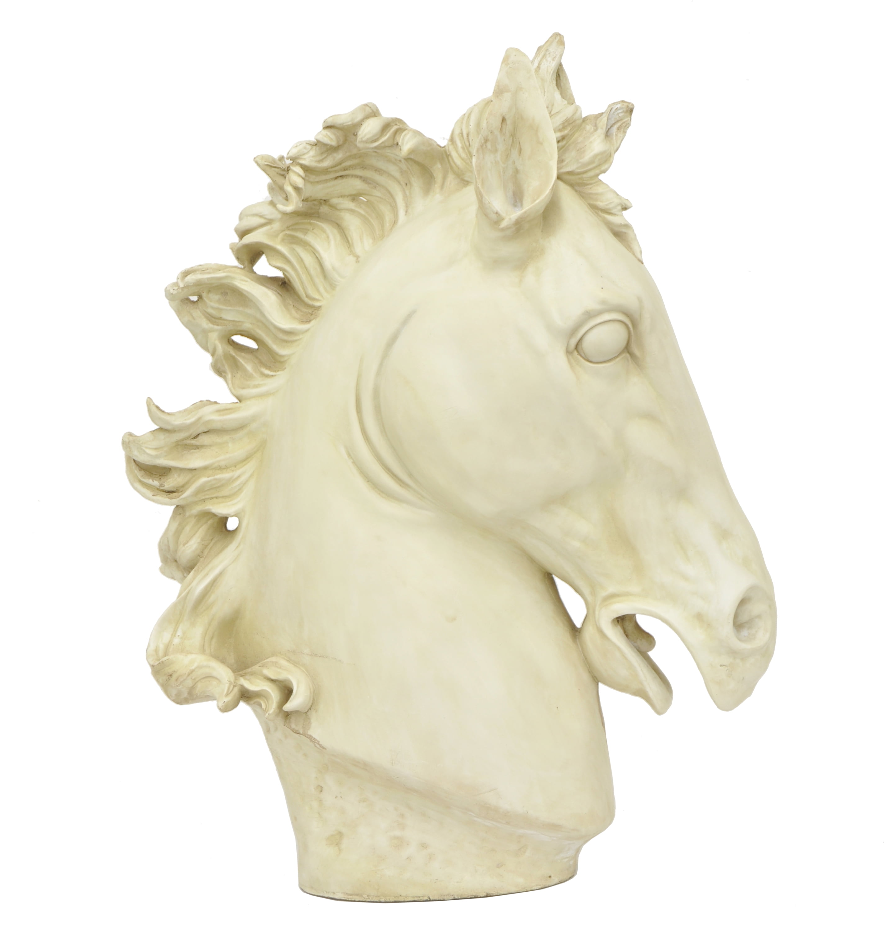 resin horse head statue