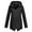 Black_1, variant on Godom Casual Hoodie Raincoat for Women Lightweight Slim Fit Drawstring Outerwear Outdoor Travel Waterproof Windbreaker Plus Size Windproof Jacket