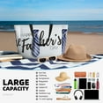 thumbnail image 4 of Large Beach Bags Water-resistant Sandproof - Happy Father's Day Cute Beach Tote Bags for Women with Zipper, 4 of 6