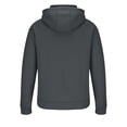 thumbnail image 4 of Men’s Pullover Hooded Sweatshirt with Half Zip Front Kangaroo Pocket and Adjustable Drawstring Hood Casual Fit Dark Gray L, 4 of 5