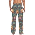 thumbnail image 4 of FORMRS Mens Pajama Pants with Pockets Soft Cotton Sleepwear Lounge Bottoms, Sizes S-2XL, Abstract Water Lilies Pattern, 4 of 7
