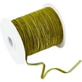 thumbnail image 2 of 50Yards 1/8inch Single Face Velvet Ribbon Dark Green Satin Ribbon Polyester Velvet Ribbon for Choker Wedding Gift Wrapping Hair Bows Home Christmas Decoration, 2 of 9