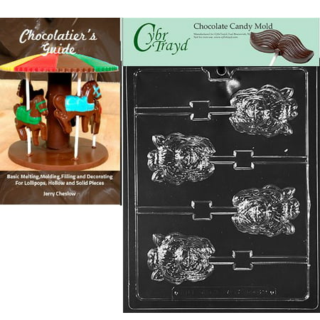 

Cybrtrayd Yorkshire Terrier Lolly Dog Chocolate Candy Mold with Our Chocolatier s Guide Instructions Manual