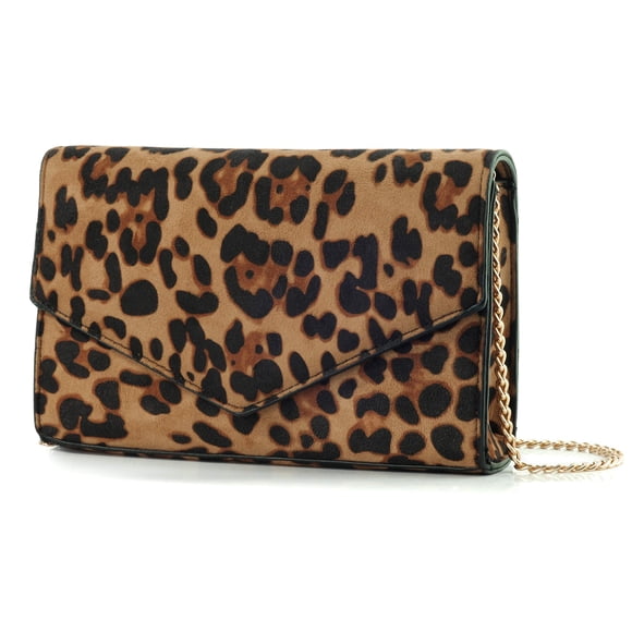 Bolso de mano HOXIS con estampado de leopardo para mujer