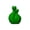 Green, variant on Two Cats Hugging Vase Sculpture Double Flower Container Green Plastic Home Decor 1 Pack