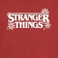 thumbnail image 2 of Netflix Junior's Stranger Things Christmas Snowflakes Logo Graphic T-Shirt, 2 of 3