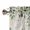 thumbnail image 5 of Half Window Curtains 24 Inches Long, Sage Green Eucalyptus Window Treatment Curtain Drapes, Traditional Tree Branch Leaf Plant Short Curtains Tiers for Kitchen Over Sink, 27.5"x24", 2 Panels, 5 of 7