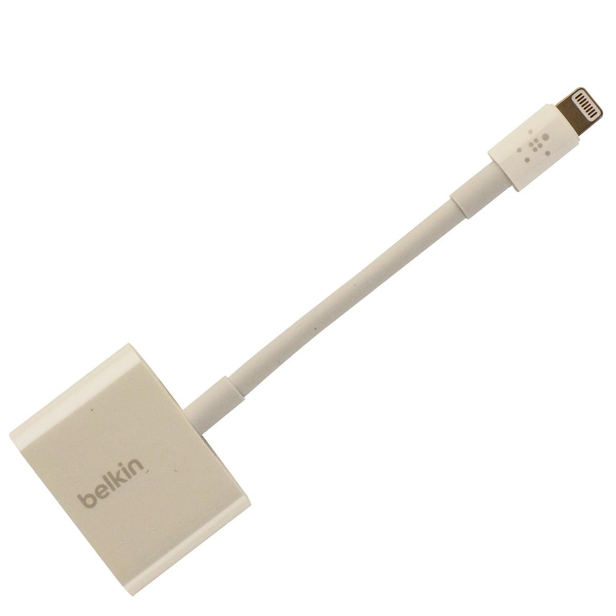 Belkin Lightning Audio And Charge Rockstar Adapter For Apple Products White Refurbished Walmart Com Walmart Com
