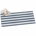 thumbnail image 2 of Hallway Runner Rug 2'x6', Haze Blue Stripe Kitchen Runner Rugs Non-Slip Carpet Mats, Farmhouse Blue Gray Striped Bedside Rugs Runners Washable Floor Carpet for Bathroom Laundry Room, 2 of 8