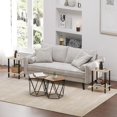 thumbnail image 4 of End Table, Set of 2, Side Table, Nightstand, 2-Tier Storage Shelf, Sofa Table for Small Space, Living Room, Bed Room, 4 of 15