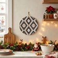 thumbnail image 2 of Welcome Sign for Front Door,Brown Aztecs Round Metal Welcome Front Porch Decoration,Abstract Southwest Geometric Vintage Tribal Wall Hanging Sign for Living Room Kitchen Hallway Housewarming Gift 6'', 2 of 9